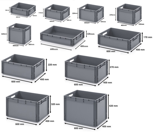 Heavy duty grey euro - duty,