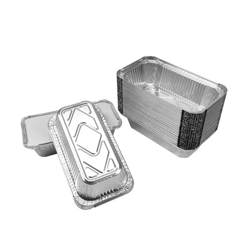 Foil trays with - trays, lids