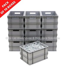 10 x 20 Litre Strong Grey