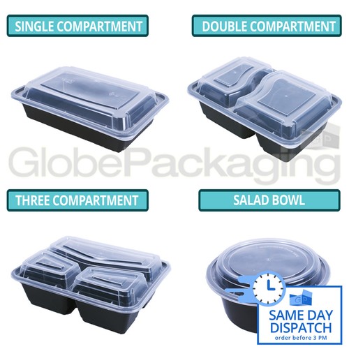 Black reusable meal - black, prep