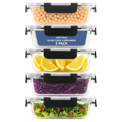 Heftman glass food storage - food,
